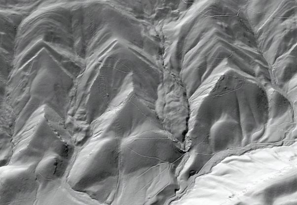 Planchas en Peters Mountain, Virginia